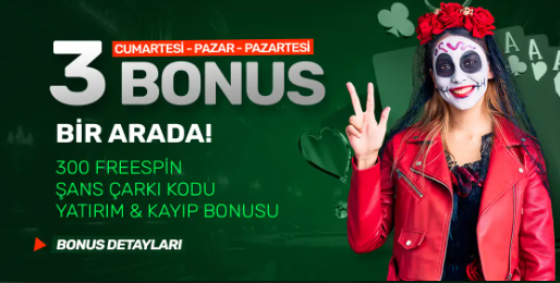 milyonluk 3 bonus bir arada